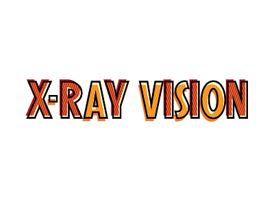 X-Ray Vision letters vision x ray