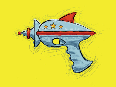 Ray Gun illustration ray gun sketch