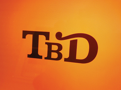 To Be Determined letters monogram tbd