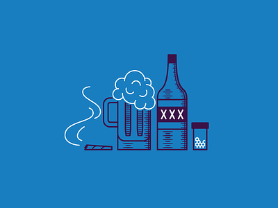 Drugs Are Bad Mkay! alcohol beer creative south drugs illustration xxx