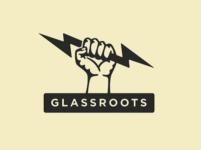 Glassroots fist glassroots logo mark native thunderbolt