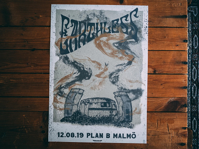 Earthless concert poster gigposter graphic design illustration poster print