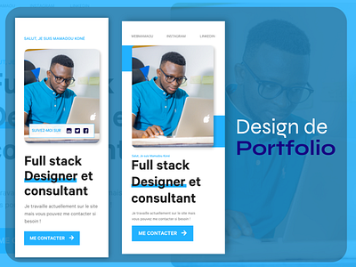 Portfolio Design   Mamadou Kone  Page d'attente - Versio Mobile