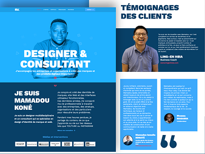 Mamadou Koné - SITE WEB PERSO D'UN DESIGNER ET CONSULTANT