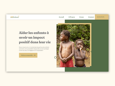 Landing page d’organisation d'aide des enfants | 01