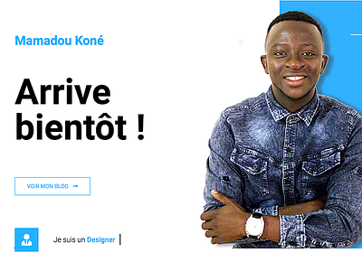 Mamadoukone.com personal branding webdesign xd design
