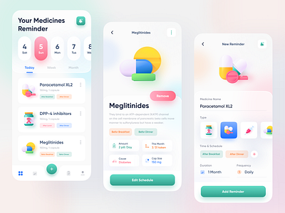 Medicine Reminder Mobile App by Imran Hossen on Dribbble