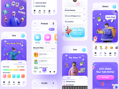 Editing App by Imran Hossen for ZOMO on Dribbble