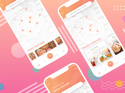 Restaurant Finder App Exploration app app design app ui color design restaurant ui ui deisgn