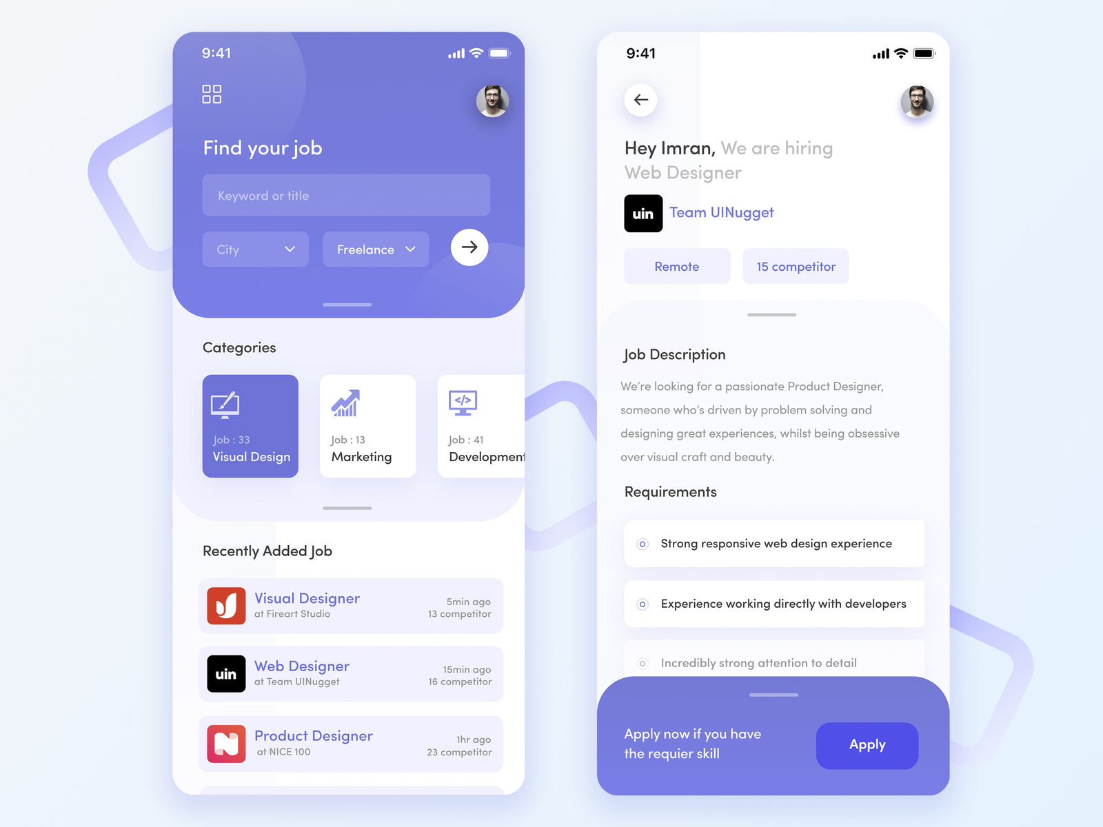 Job Finder App Concept By Imran Hossen On Dribbble