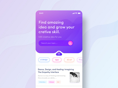 Article Reader App Concept animation app app design app ui dribbble illustration ios app design ui ui desgin user experience user experience design user interface design ux