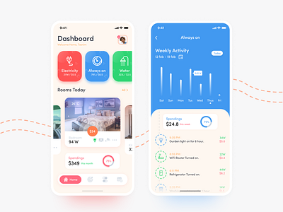 Smart Home System App Concept