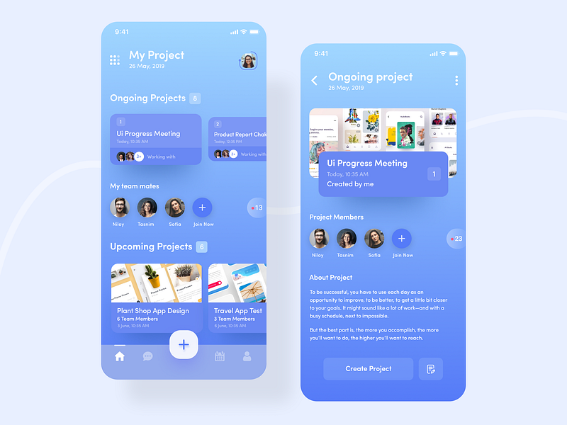 Todo App UI Design by Imran Hossen on Dribbble