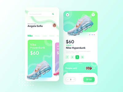 E commerce App Concept | Colourful Ui Design