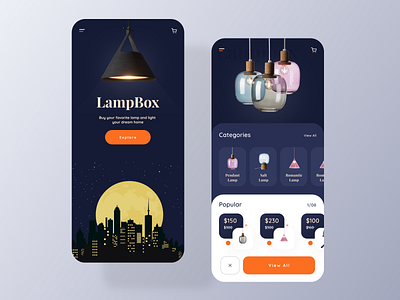 E-commerce Lamp Product App