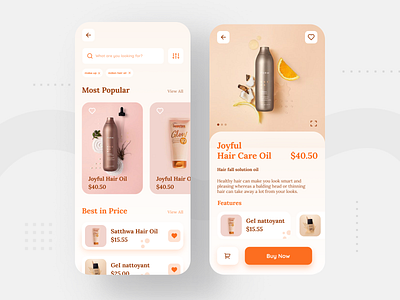 Beauty Product App UI