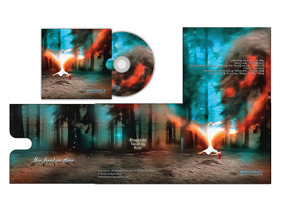 Album cover album cover fire girl illustration levitation music woods