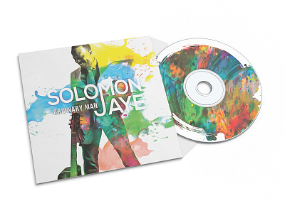 Album cover Solomon Jaye album cover colors drawing illustration music splatter