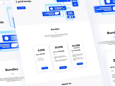 Qutome UX Design landing page ux ui ux design