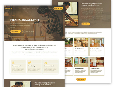 Carpenter branding design ux web website