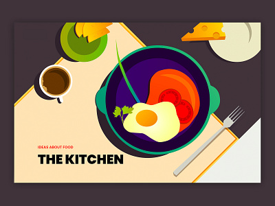 kitchen design illustration ux vector web website