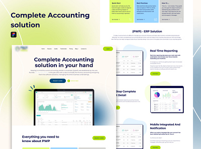 Complete Accounting solution animation branding complete accounting solution graphic ui ux uxdesign vector webdesign website