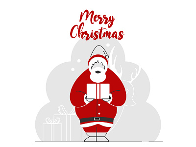 santa claus 02 character christmas claus clean happy illustrator new red santa snow ui vector white winter year