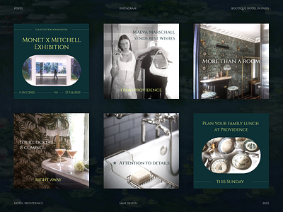 Boutique Hotel Providence Instagram Design