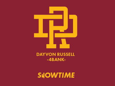 SHOWTIME RUSSELL arts athlete brand design dr graphic identity logo monogram personal showtime visual