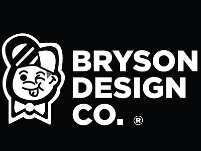 Bryson Boy logo mascot logo retro boy bowtie
