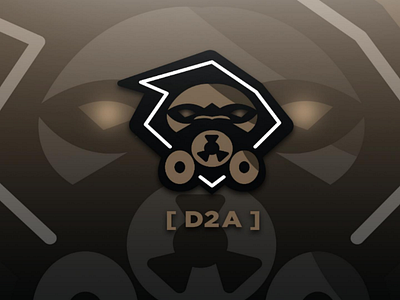[D2A] Death 2 All mascot esports logo gasmask