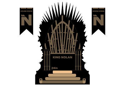 King Nolan first of his name throne crossfit got athlete logo