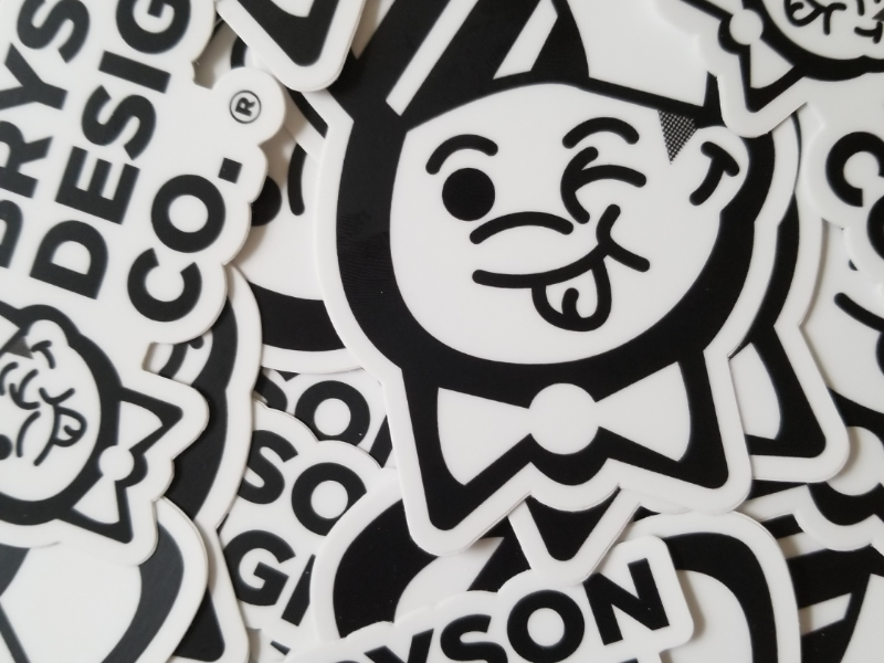 BDC stickers bdc sticker mascot badge