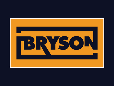 Bryson Design Co typography logo design patch