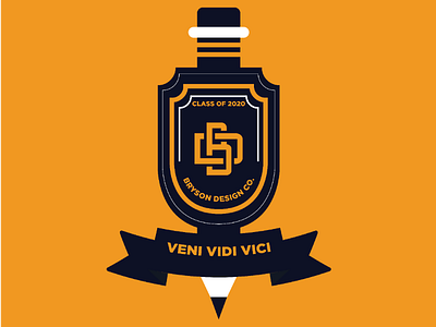 Class of 2020 badge monogram crest logo