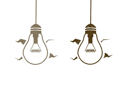 Light bulb illustration textures vector