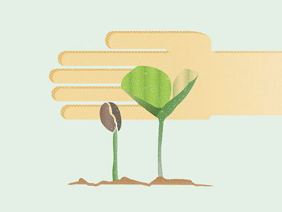 Grown & Nurtured illustration textures vector