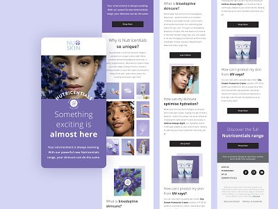 Email Design for beauty brand