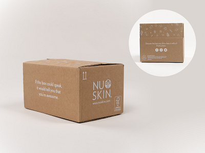 Packaging Design box cardboard delivery empower packaging packaging box positive message shipping shipping box
