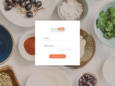 Sign up Page food image background nutrition platform sign up sign up page ui design ux design website