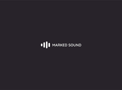 Marked Sound aniket yewale asy branding creative design flat icon logo minimal typography