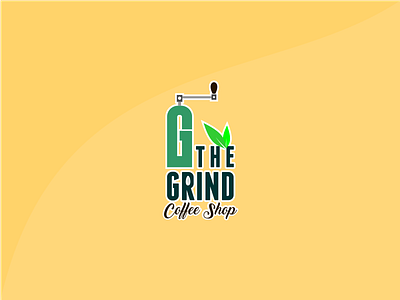 The Grind coffee coffeshop logo minimal shop thegrind