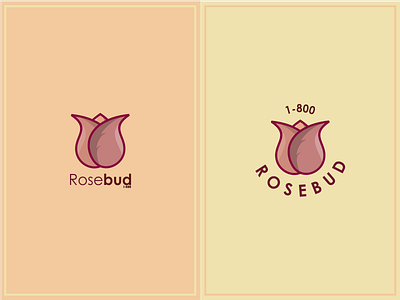 Rosebud logo minimal rose rose logo rosebud thirty logos vector