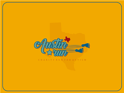 Austin Run asy austin austin run charity logo minimal run thirty logos
