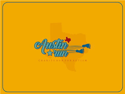 Austin Run asy austin austin run charity logo minimal run thirty logos