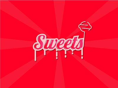 Sweets candy candy lovers fun illustration logo sweets thirty logos