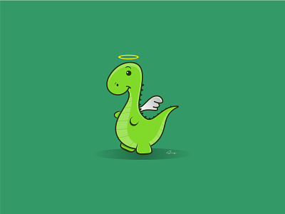 Tino asy dino dinosaur logo mascot t rex tino