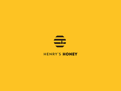 Henry’s honey logo concept design freelance graphic design logo