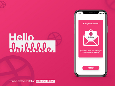 Hello Dribbble! debut dribbble first shot iphone photoshop ui