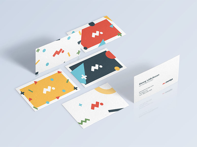 Meniga Business Cards by Jónas Valtýsson for Meniga on Dribbble